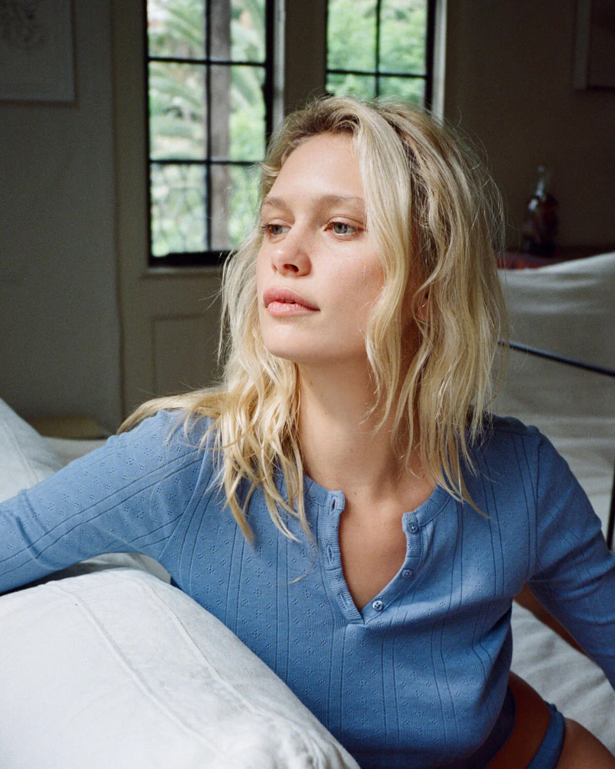 The Baby Henley French Blue - Image 3