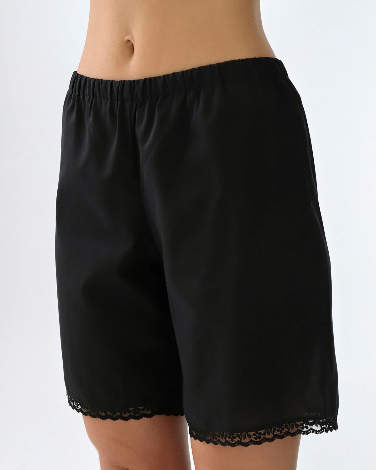 The Bermuda Short: Cotton Voile Black - Image 6