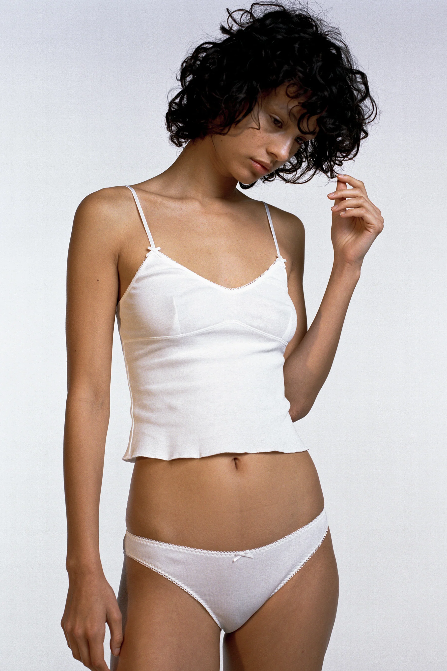The Bralette Tank: Cotton Jersey White - Image 4