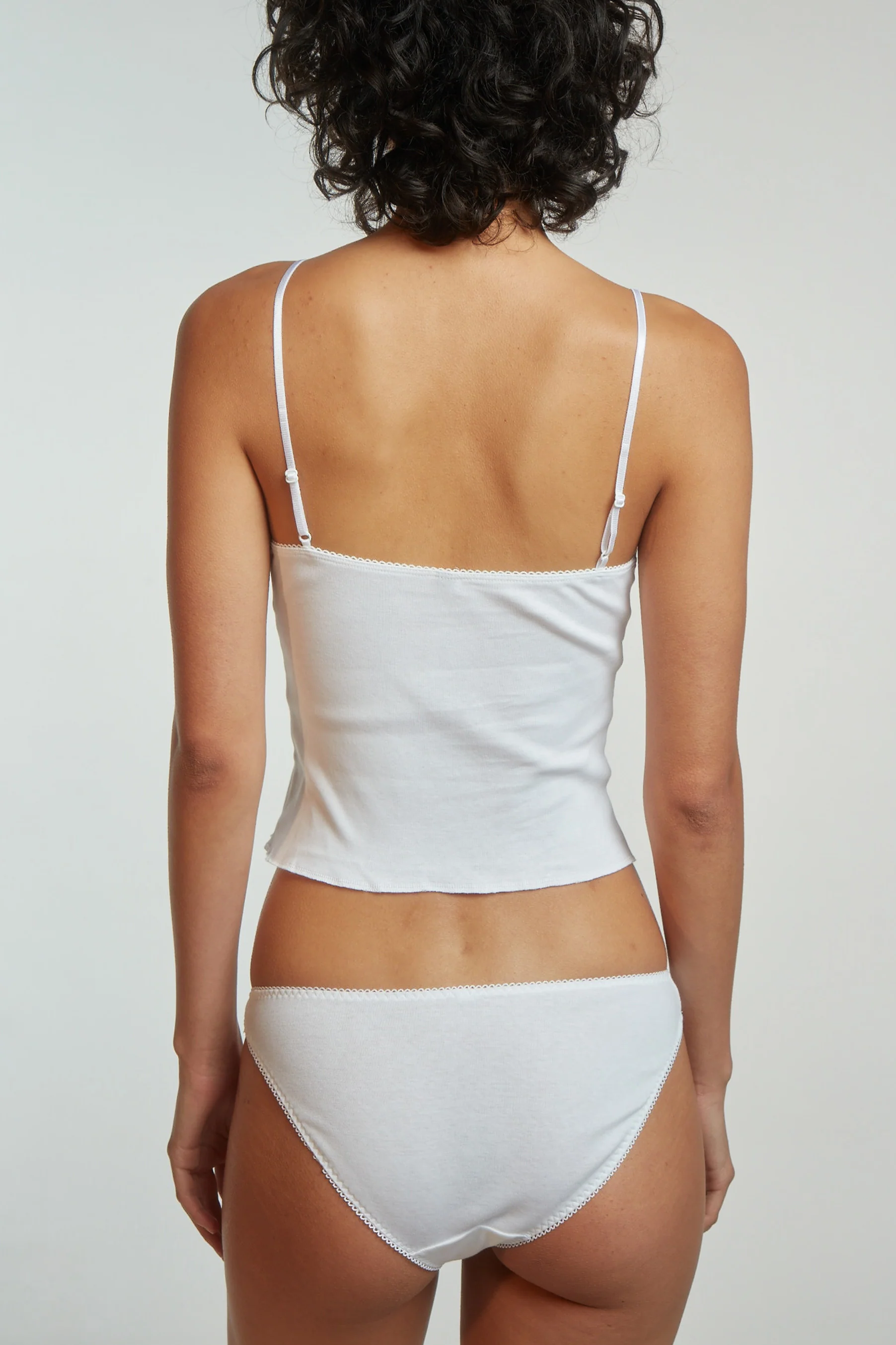 The Bralette Tank: Cotton Jersey White - Image 9