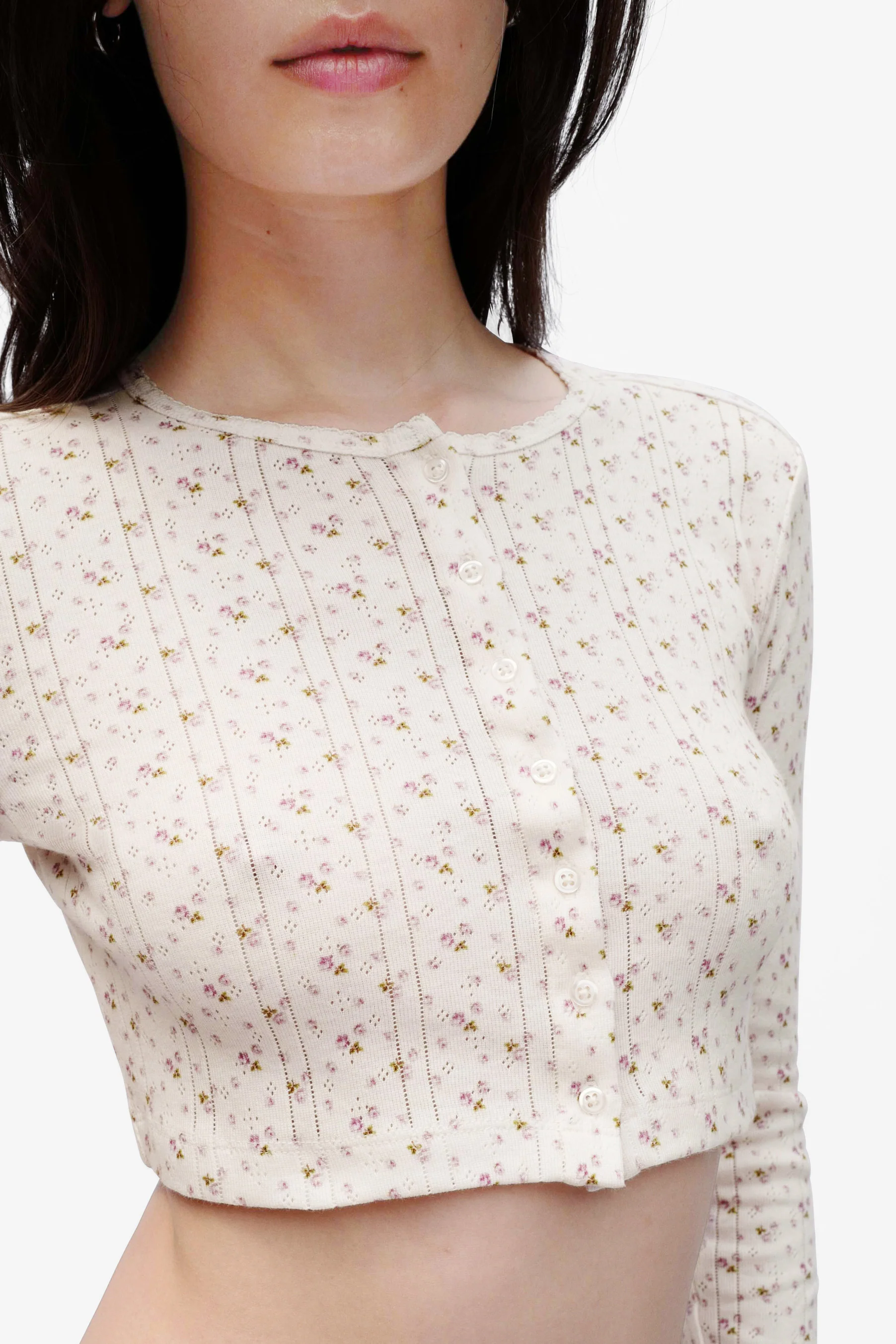 The Crop Cardi English Rose - Image 6