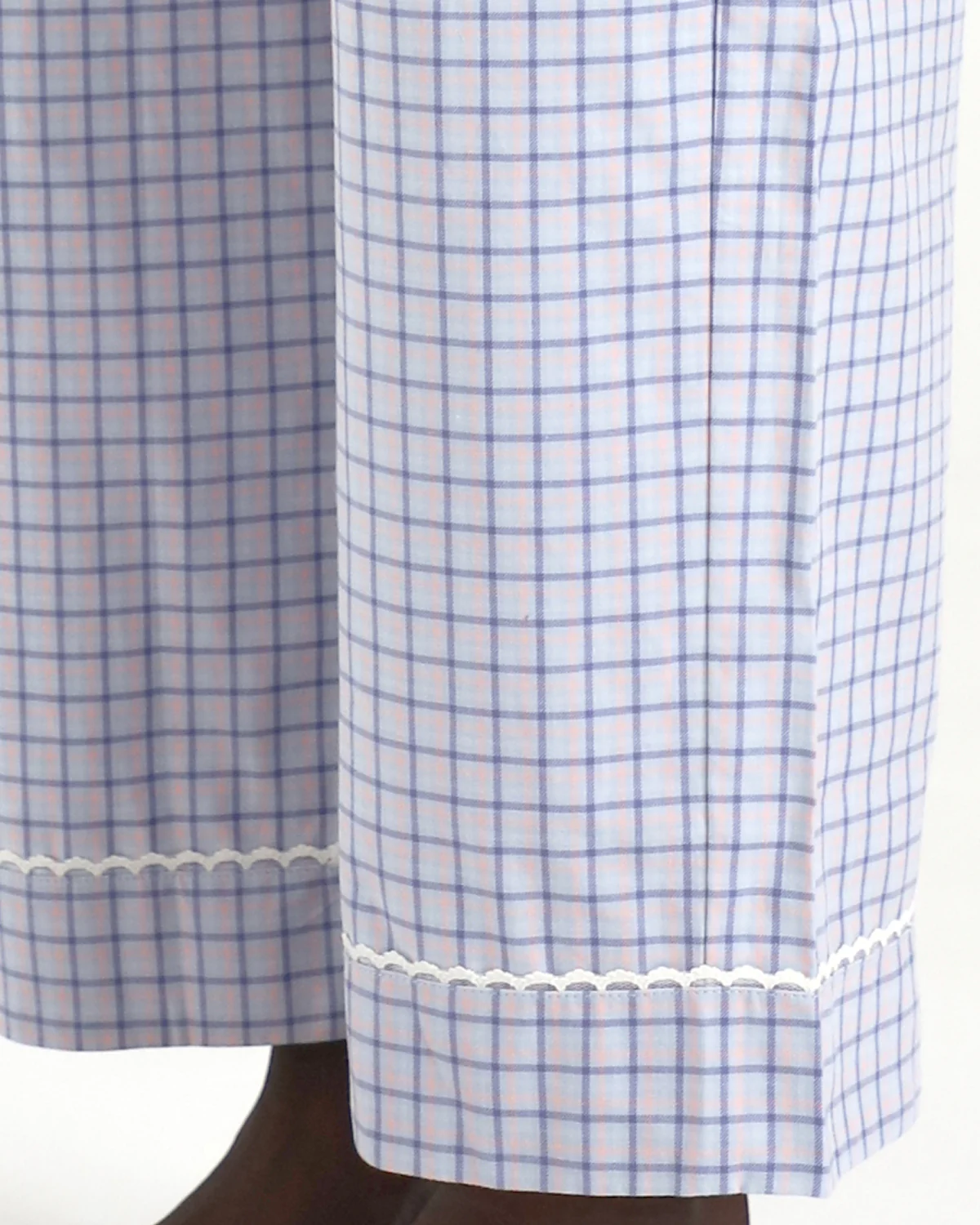 The Pajama Pant: French Poplin Blue Check - Image 4