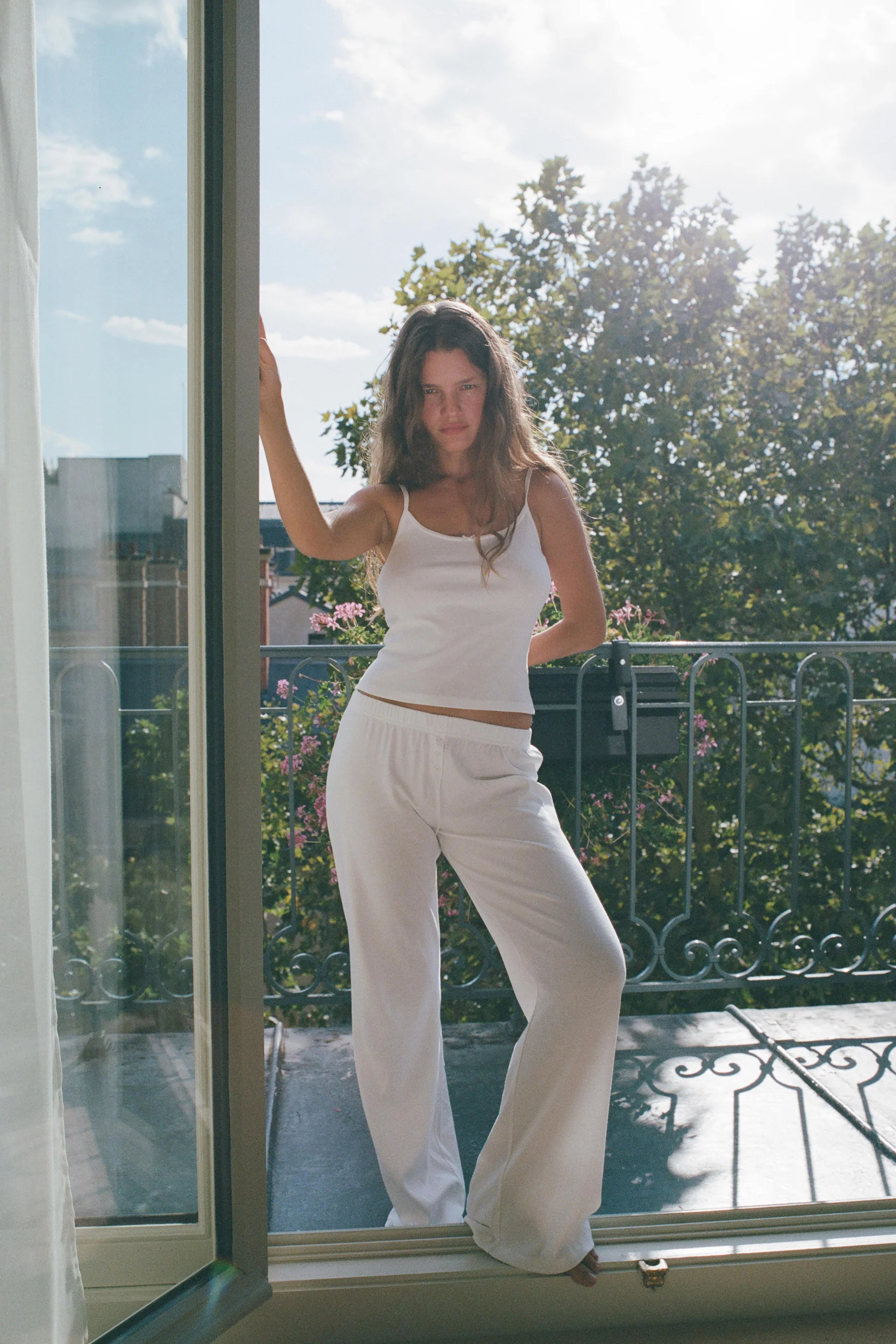 The Pant: Cotton Jersey White - Image 3