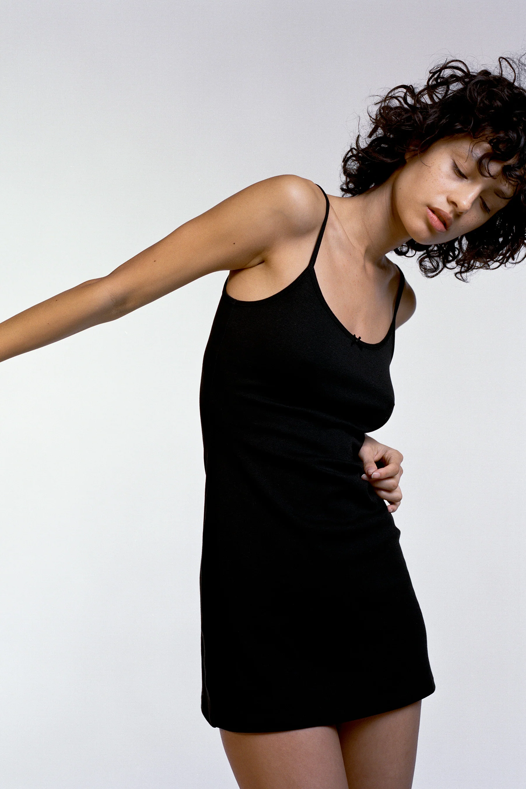 The Tank Dress: Cotton Jersey Black - Image 3