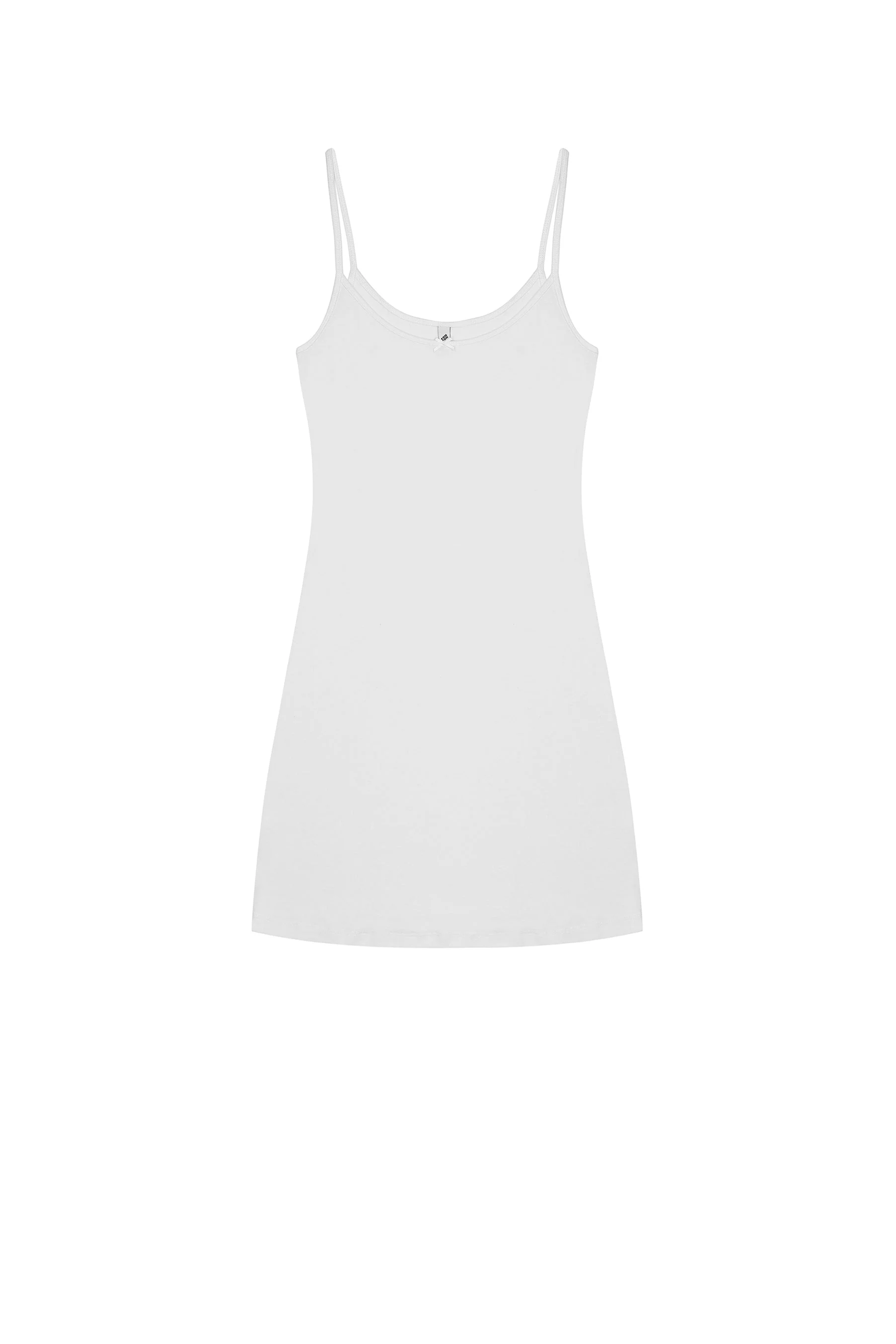 The Tank Dress: Cotton Jersey White - Image 2