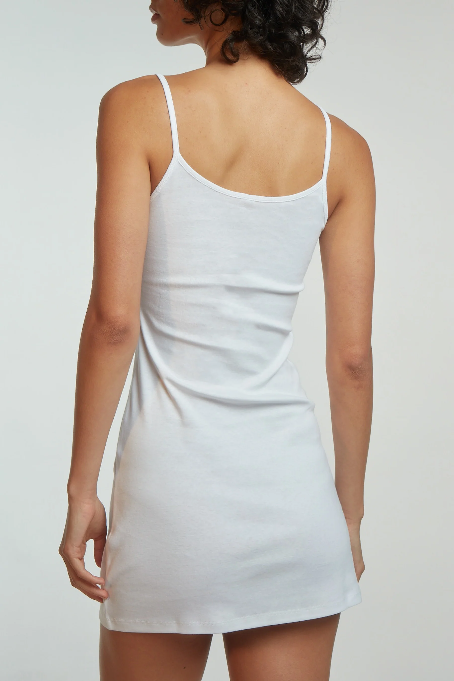 The Tank Dress: Cotton Jersey White - Image 5