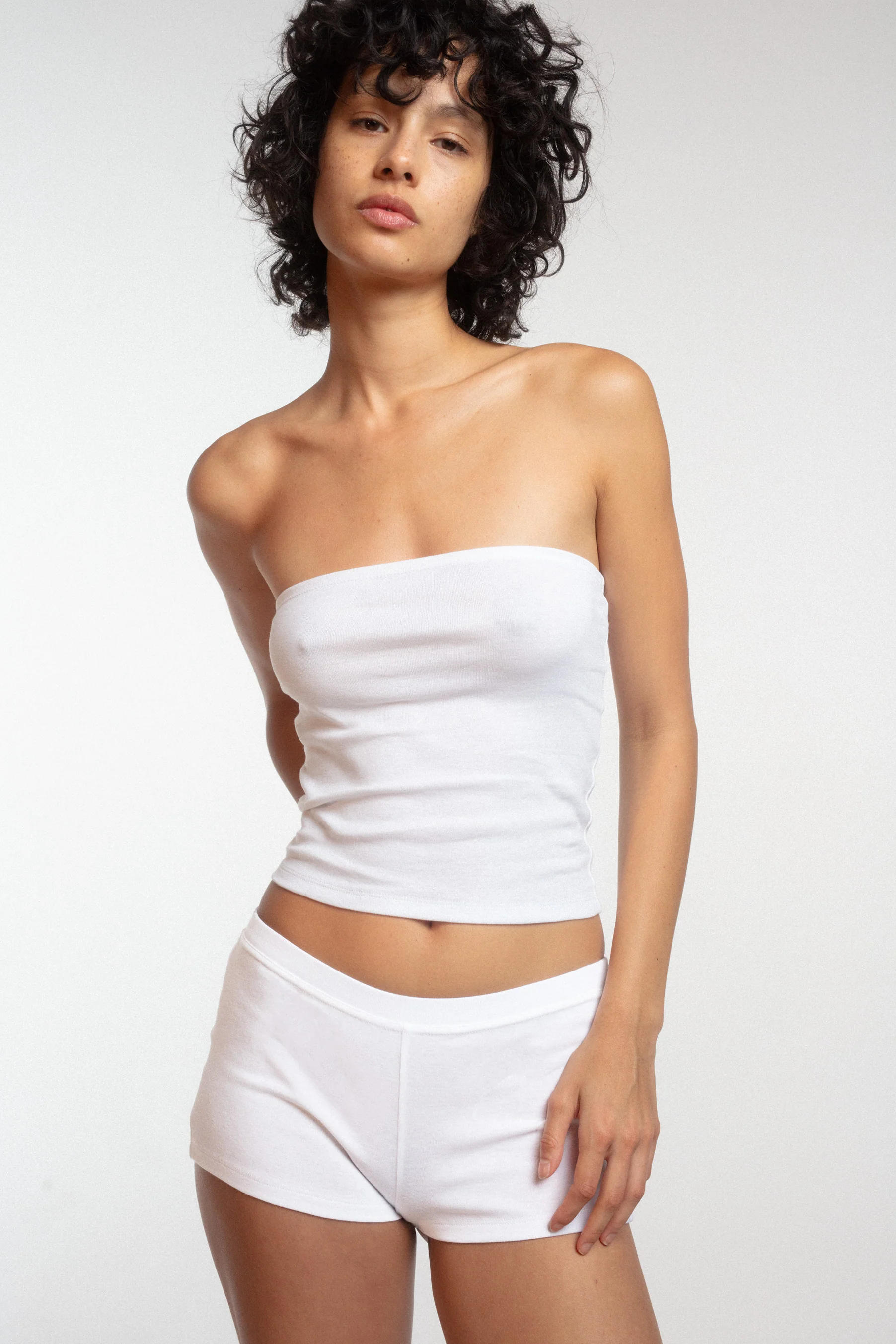 The Tube Top: Cotton Jersey White - Image 4